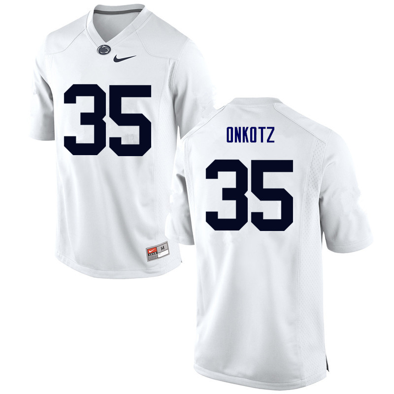 NCAA Nike Men's Penn State Nittany Lions Dennis Onkotz #35 College Football Authentic White Stitched Jersey XSD2598IS